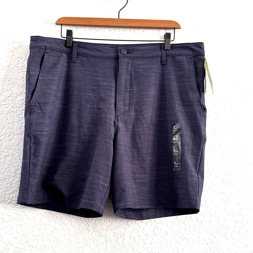 All in Motion Men's Dark Blue Golf Shorts Size 38 NWT Stretch Moisture Wicking